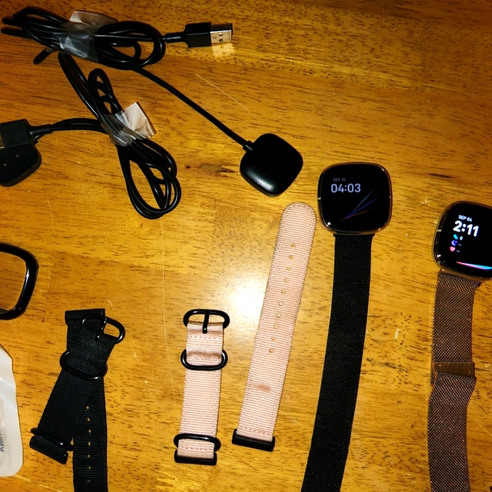2 Fitbit Smart Sense Fitness Trackers